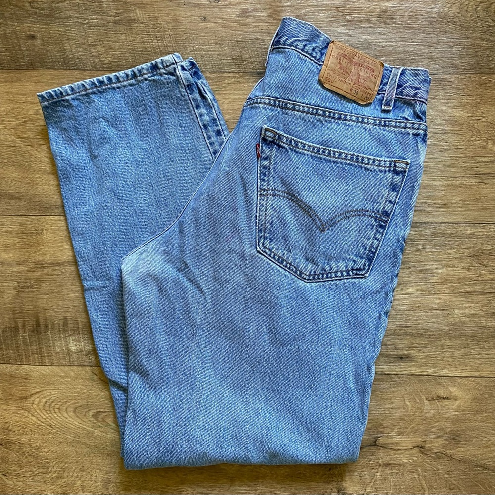 Levi’s 550 Relaxed Fit Regular Wash Denim Jeans Straight Leg Men’s Size 38Wx32L